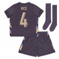 Maglia Calcio Inghilterra Declan Rice #4 Seconda Divisa Bambino Europei 2024 Manica Corta (+ pantaloncini)